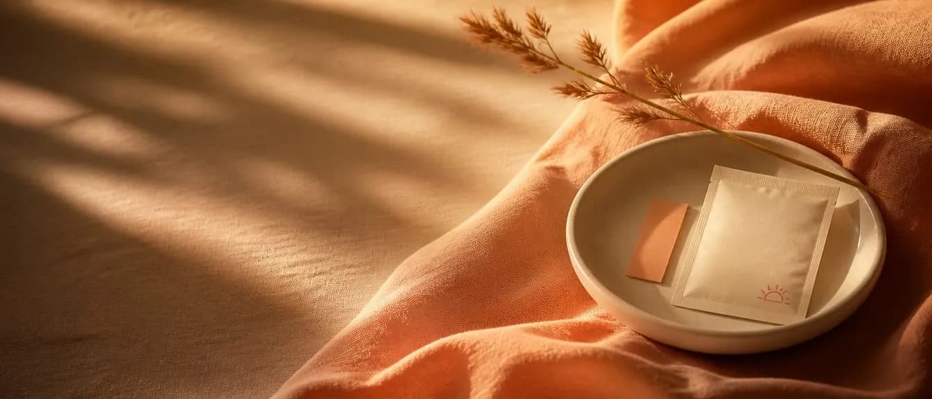 A serene beauty still life in warm linen light